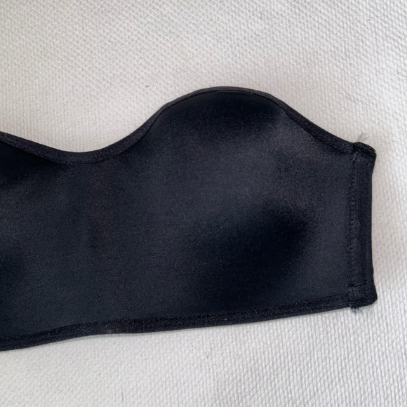 Strapless Bra Black 32B Gilligan & O'Malley Seamless Smooth - Picture 3 of 8